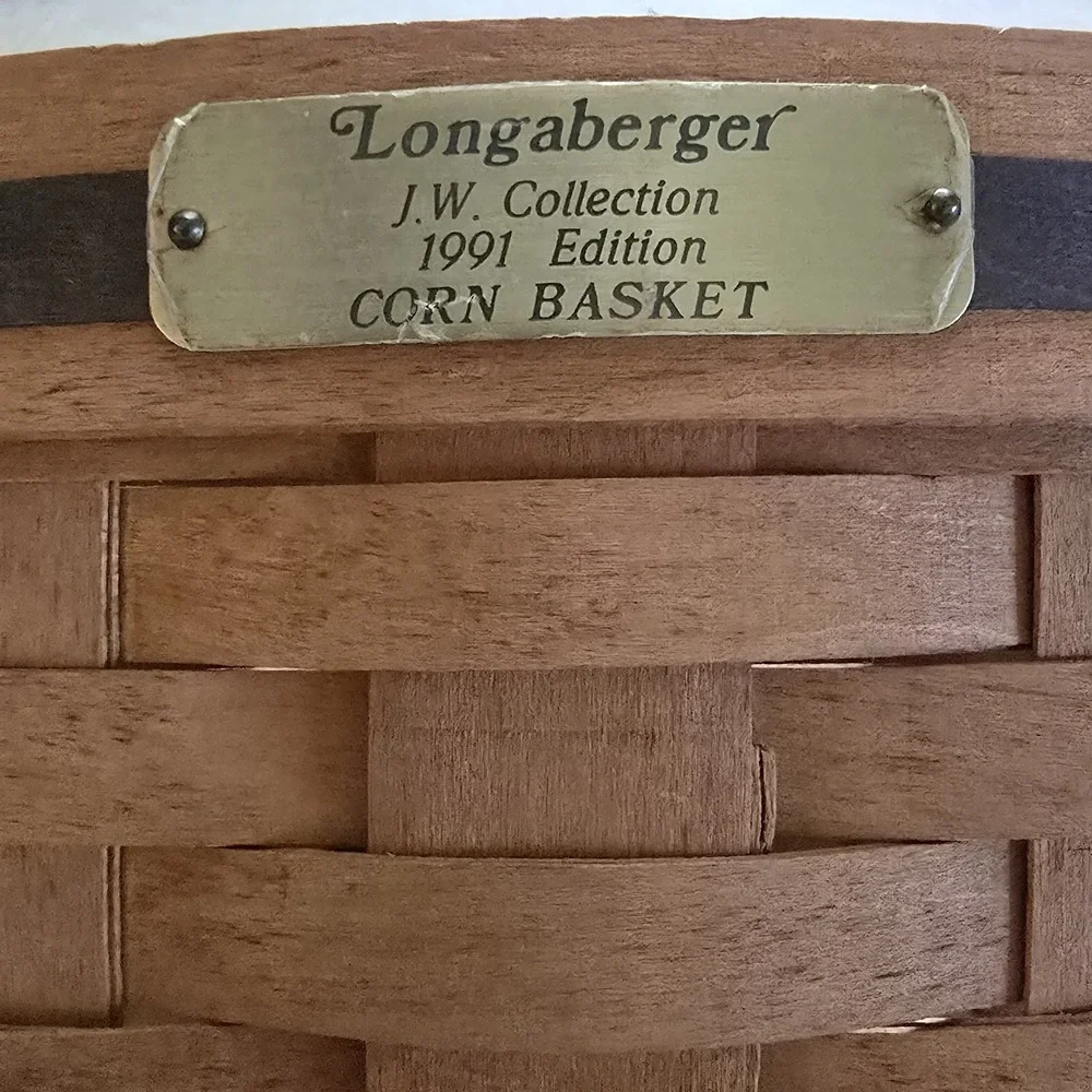 Longaberger‎ JW COLLECTION 1991 CORN Basket with  Original Box